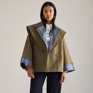 Damson Madder Jerry Short Trench Coat